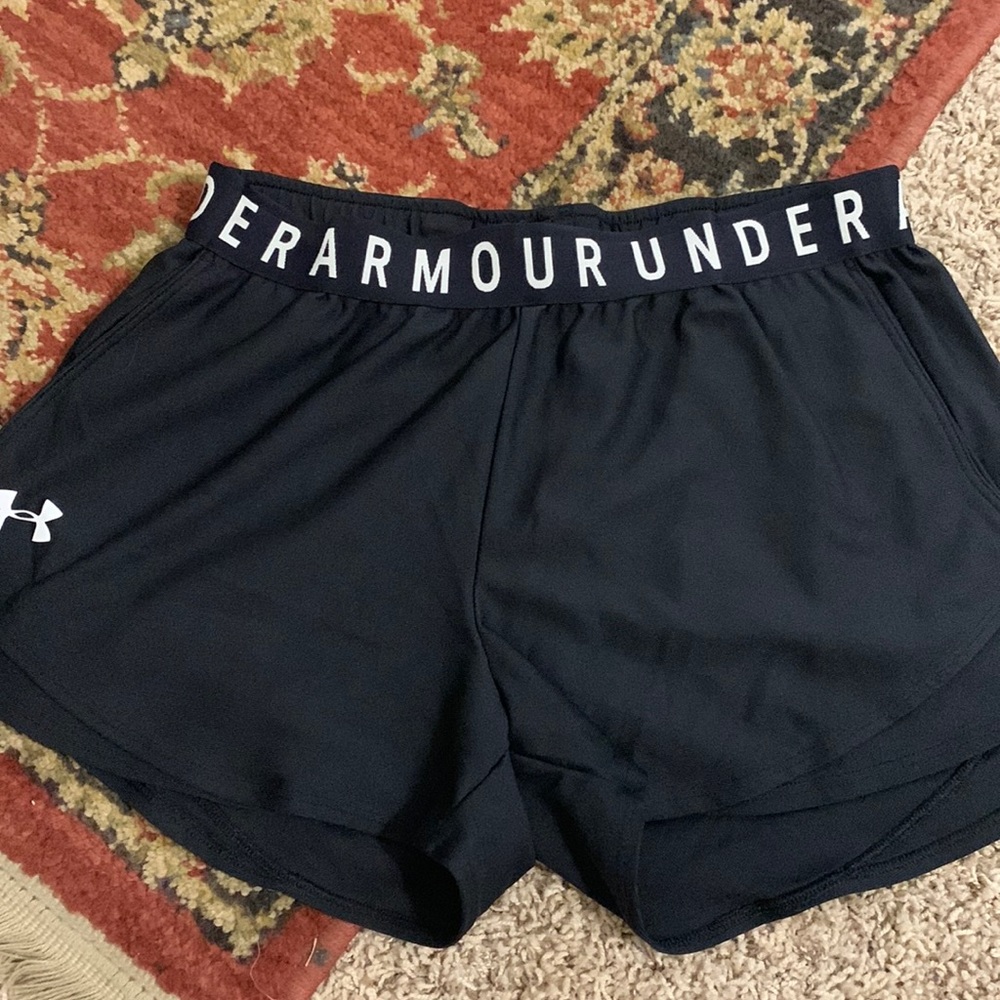 Women's Black Under Armour Athletic Shorts